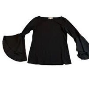 Joan Vass Flowy Bell Sleeve Top NWT